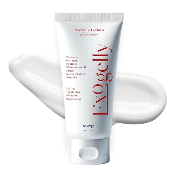 Exosome Exogelly Peel-Off Mask 2.1 fl. Oz with 4.8B Exosomes for Skin - Exium HR, Clearminis Acid Serum, PDRN