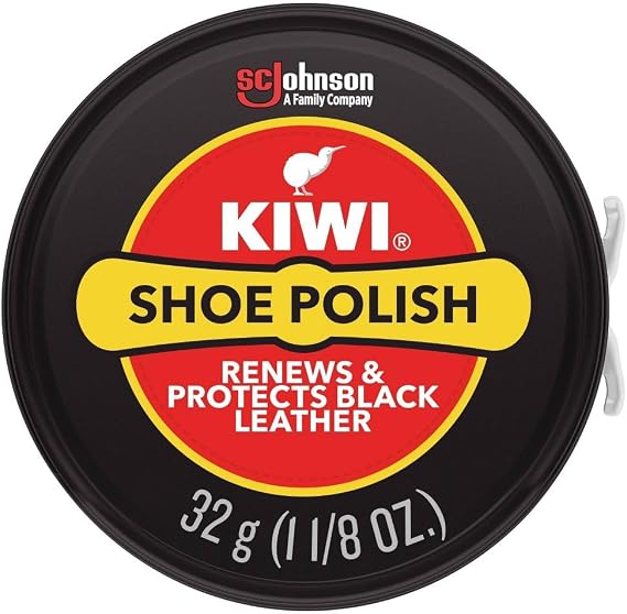 Kiwi 10111 1-1/8 Oz Black Shoe Polish