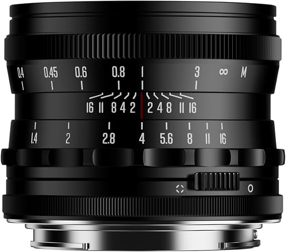 Brightin Star MF 35mm F1.4 Full-Frame Lens for Canon RF Mount Mirrorless Cameras,f/1.4 Large Aperture Manual Focus Prime Lens Fit for EOS R5 R6 R RP R7 R10 R3 R6 Mark II(Black)