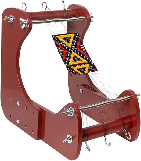 Bead Loom | Adjustable Bead Loom | Jewelry Making Loom | B Needle,Thread,Needles Threader And Instruction Manual,Beads Looms Funnel Tray,Lobster Clasp,Open Ring Andd Beades Mat Jewelries