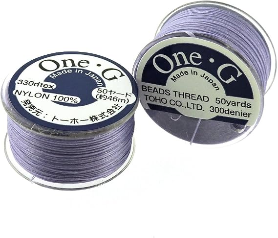 TOHO One-G Beading Thread, 50 Yard Bobbin (Light Lavender)