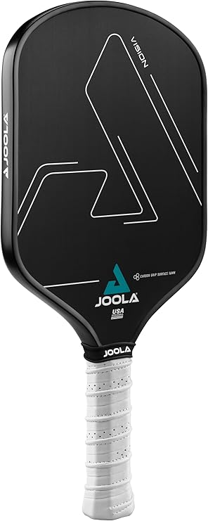 JOOLA Vision Pickleball Paddle with Textured Carbon Grip Surface Technology for Maximum Spin and Control with Extra Power - Polypropylene Pickleball Racket Honeycomb Core