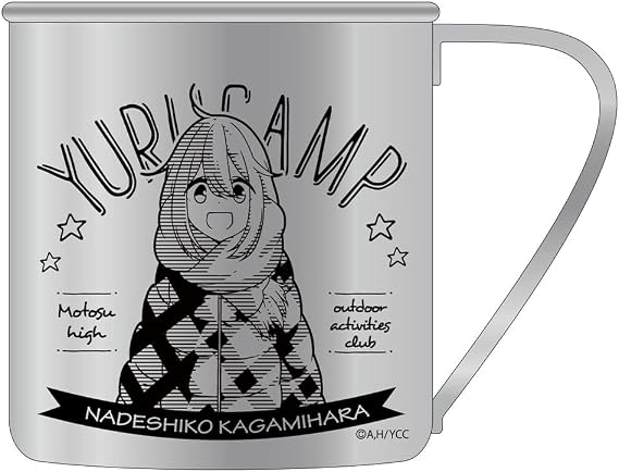 Two-dimensional cospa "Yurucamp" Nadeshiko Kakamigahara Stainless Steel Mug Ver. 2.0