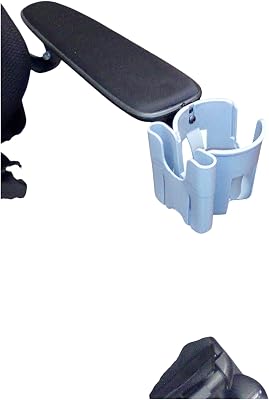 Armrest Cup Holder with Phone Mount, Gray, Compatible with Permobil Unitrack System
