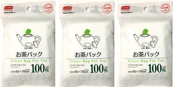 Daiso Disposable Filter Bags for Loose Tea (3 x100 pcs)