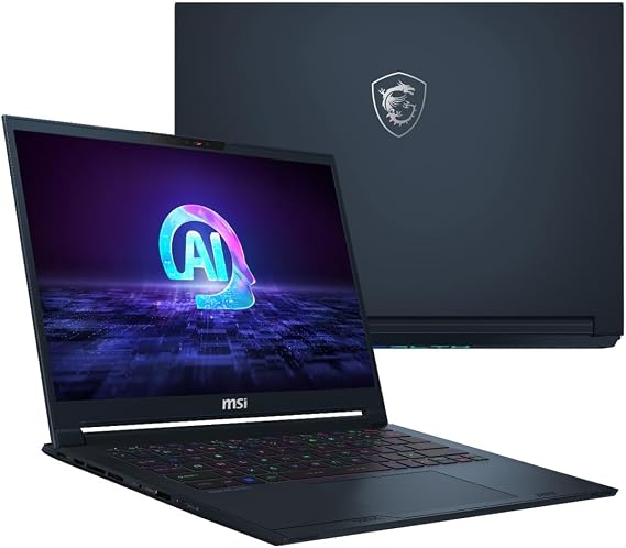 EXCaliberPC [2025] MSI Stealth 14 AI Studio A1VFG-068US Pro Extreme (Intel Core Ultra 7 155H, 64GB DDR5 RAM, 2TB NVMe SSD, NVIDIA GeForce RTX 4060, 14" FHD+ 165Hz, Windows 11) Gaming Laptop