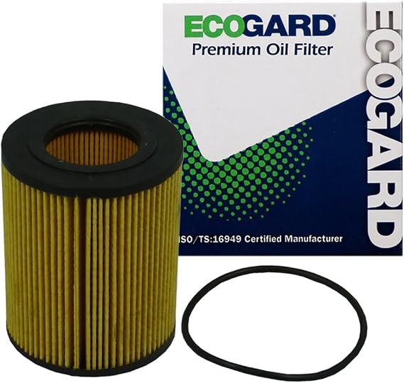 ECOGARD X5247 Premium Cartridge Engine Oil Filter for Conventional Oil Fits BMW 325i 2.5L 2001-2005, X5 3.0L 2001-2006, 325Ci 2.5L 2001-2006, 330Ci 3.0L 2001-2006, 530i 3.0L 2001-2005