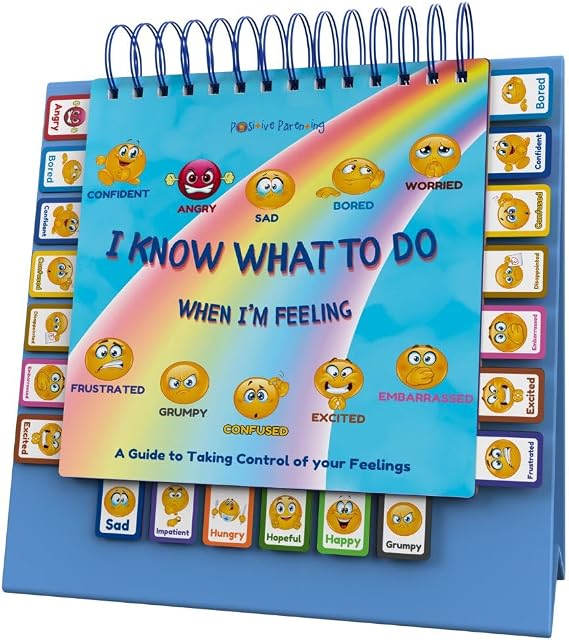 Thought-Spot I Know What to Do Flipbook | Emotions Wheel & Feelings Chart | Emotional Regulation Tool for Home, Class, or Calm Down Corner | Helps Kids Learn Coping Skills | Autism Must-Have