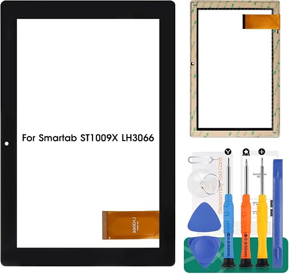New Digitizer for Smartab ST1009X Touch Screen Replacement 10.1 Inch Tablet PC 54 Pin F8 with Repair Tools