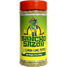 Sancho Sazon - LEMON-Lime Pepper Seasoning - 10oz Zesty Citrus Spice Blend for Chicken, Seafood & Vegetables