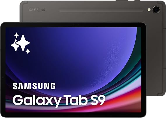 Samsung Galaxy Tab S9 WiFi Android Tablet, 128GB Storage, S Pen Included, Unlocked, Graphite, (UK Version)