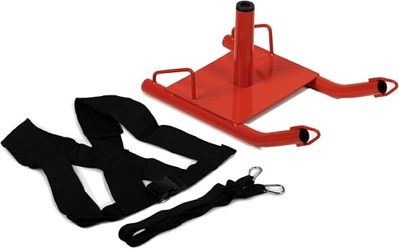 Titan Fitness Power Speed Sled with Deluxe Harness, Rated 150 LB, Push, Pull, or Drag Sled for Speed Training and Agility