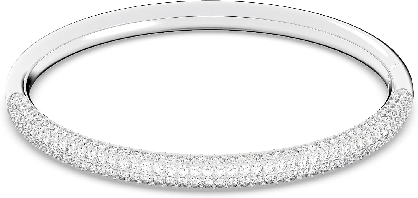 Swarovski Stone Bangle Bracelet Collection, Clear Crystals, Pink Crystals