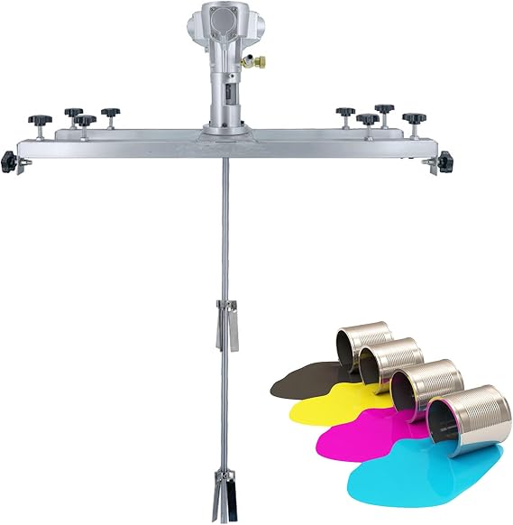 Air Agitator for IBC Tank,1000L 1/2HP 3/4HP 1HP Pneumatic Tank Mixer Machine, Paint Stirring Machine Pneumatic Air Agitator Paint Mix Tool, Folding Propeller, with Support Hanger,H004