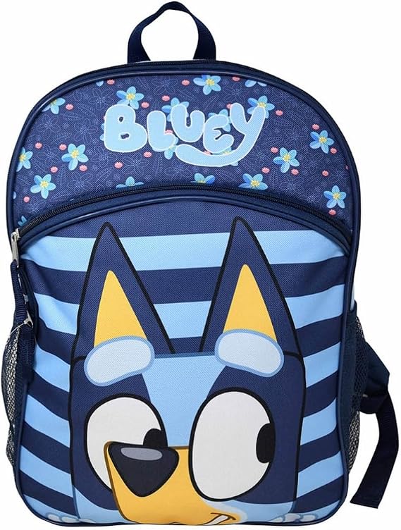 Fast Forward Bluey Kid's 16" Backpack - Floral Design