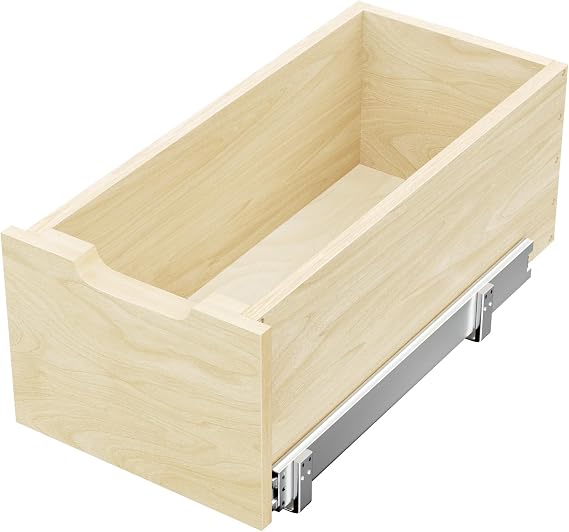 Pull Out Cabinet Organizer, Slide Out Wood Drawer, Pull Out Drawers for Cabinets, 8" High Pull Out Shelf for Kitchen Cabinet Pantry, 1012" W21" D