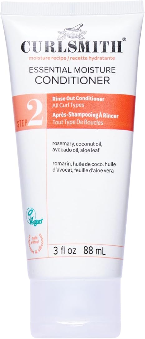 Curlsmith - Essential Moisture Conditioner, Lightweight Frizz Control for Wavy, Curly and Coily Hair, Vegan (355ml)