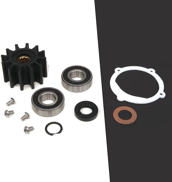The ROP Shop Sea Water Pump F5B-9 Rebuild Service Kit for Volvo Penta Marine 8758112, 860203