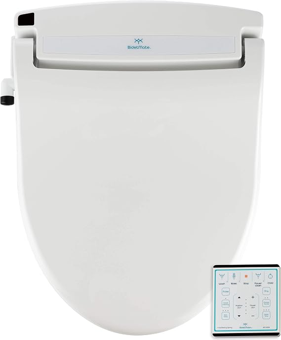 BidetMate 1000 Series Electric Bidet Toilet Seat, Heated Water, Remote
