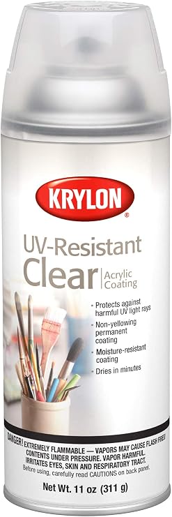 Krylon UV Resistant Acrylic Coating Spray 11 Ounces Clear 1305 (2-Pack)2