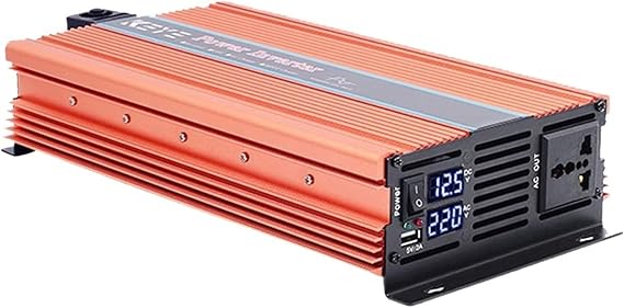 Power Inverter Modified Sine Wave Power Inverter 4000W 5000W 6000W 8000W 12000W Ultra Power Inverter 12V 220 110 DC To AC Supply Converter Solar Power Inverter for Vehicles Camping Road Trip(4000W,24V