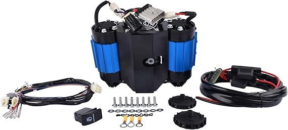 Universal On-Board Twin High Performance Compressor 12 Volts Replacement For ARB CKMTA12, For Tire Inflator Horn Tools Lockers Locking Differentials and Pneumatic Tools