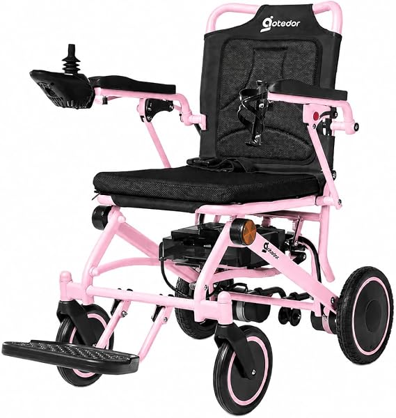 Aotedor Foldable Mobility Scooter for Seniors & Adults, 300 lbs Capacity, 15 Miles Range, 4-Wheel All-Terrain, Portable, NFC Keyless Unlock, Removable Basket