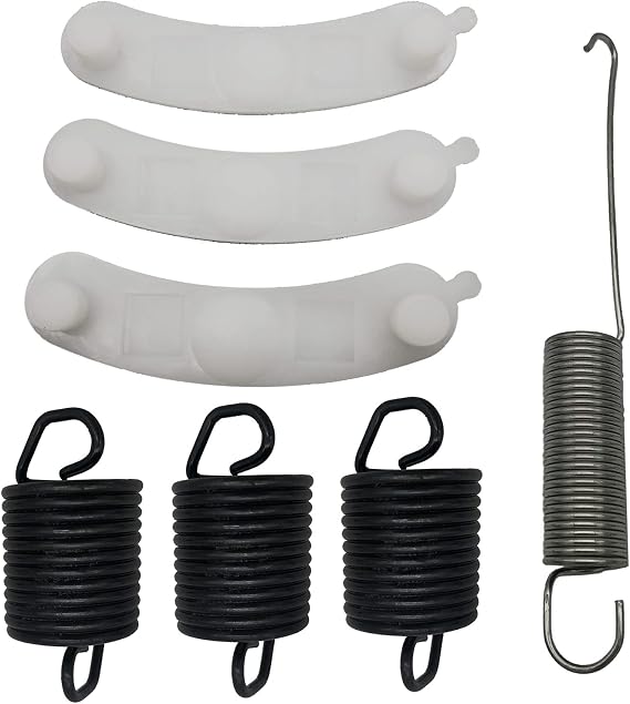 Washing Machine Replacement Kit with 1x Counterweight Counterbalance W10250667, 3x Tub Wear Pad 285744, 3x Suspension Spring WP63907 Fit for Whirlpool for Maytag for Kenmore Washer