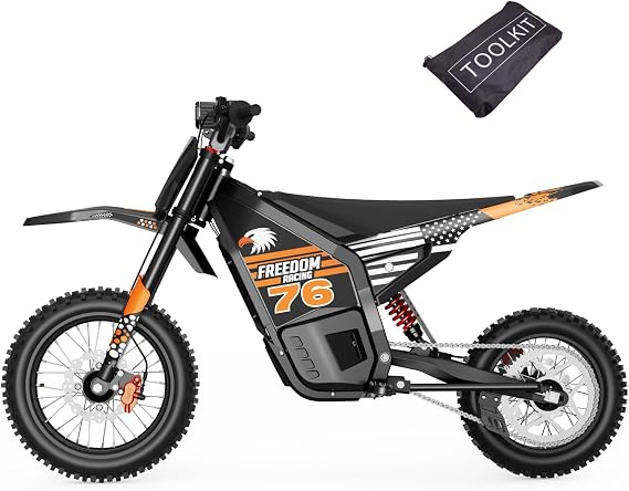 Electric Dirt Bike, 3000W Mid-Drive Motor Up to 40MPH&53 Miles, Off-Road Motorcycle with 48V 20Ah Battery, Full Hydraulic Brakes and Suspension Mountain Fat Tire Ebike for Adults & Teens