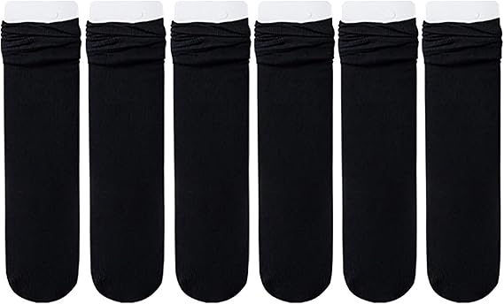 Ice Silk Breathable Socks, Summer Ultra Thin Socks, Solid Color Casual Socks for Women