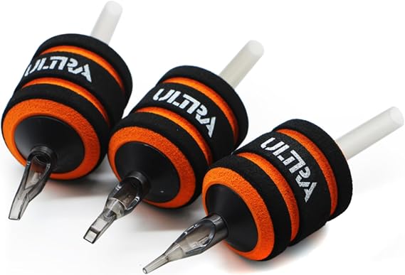 Ultra Tubes Foam Disposable 1.25" Grip Tube 25pcs Tattoo Needle Handle (Flat Tip) (9 Flat)