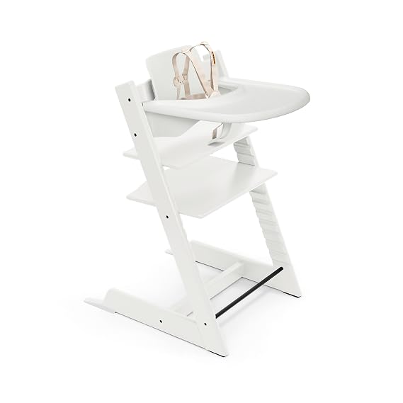 Stokke Tripp Trapp High Chair White with White Tray Signature Edition