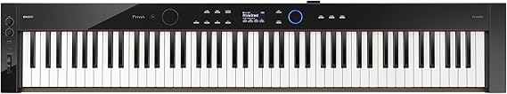 Casio Privia PX-S6000 88-Key Digital Piano | Hybrid Hammer Action | Black | Premium sound engine, sleek ultra-slim styling and expressive playing features for modern home piano performance