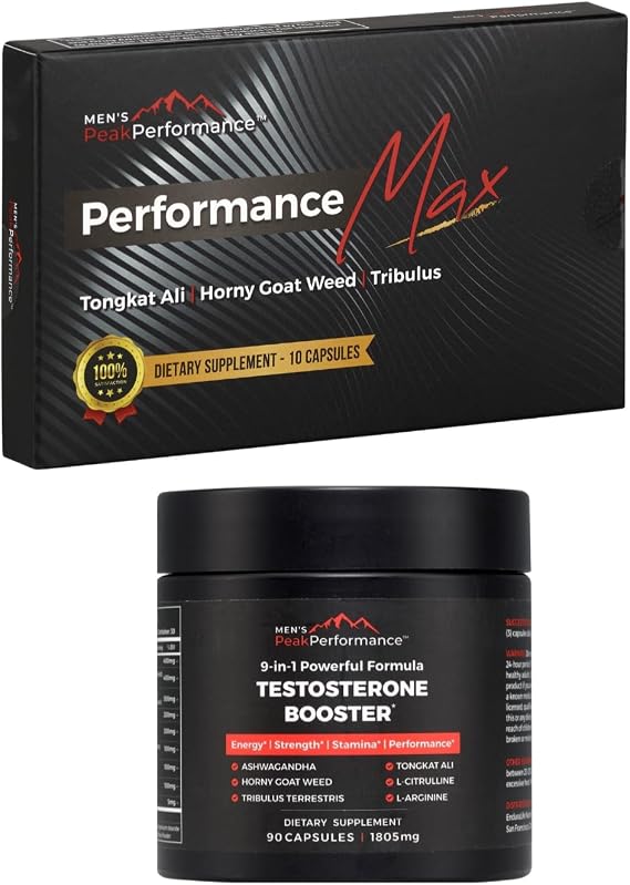 MEN'S PeakPerformance Ultimate Masculinity Maximiser Bundle - Endurance, Stamina, Drive, and Energy