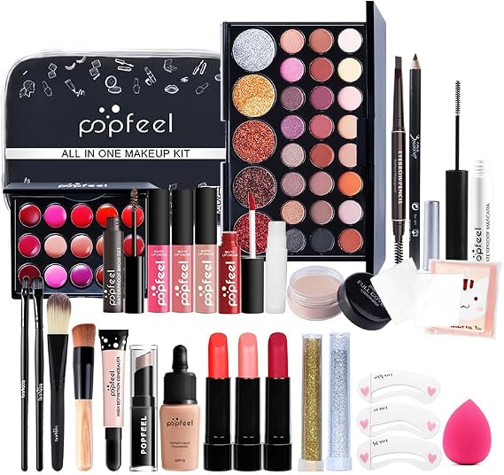 Full Beauty Makeup Cosmetics Set Upgrade Cosmetics Set Makeup Set Lipstick Makeup Palette Long Lasting Full Beauty Makeup Set Beginners Popular Cosmetics Set