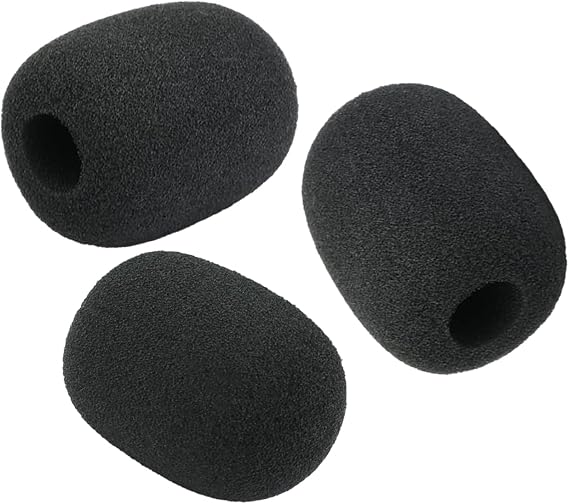Pop Filter Replacement for Razer BlackShark V2 / V2 Pro / V2 X/Kaira Pro Gaming Headset Microphone Windscreen Mic Foam Cover (3 Pack)