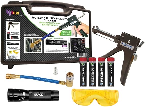 UVIEW Spotgun Jr. UV Phazer Black (AAA) Kit w/ExtenDye