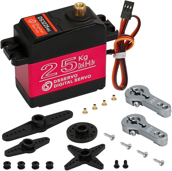 25KG Digital Servo Motor High Torque Full Metal Gear Waterproof