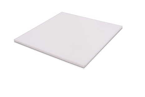 HDPE (High Density Polyethylene) Plastic Sheet 3/8" x 5" x 12" Natural