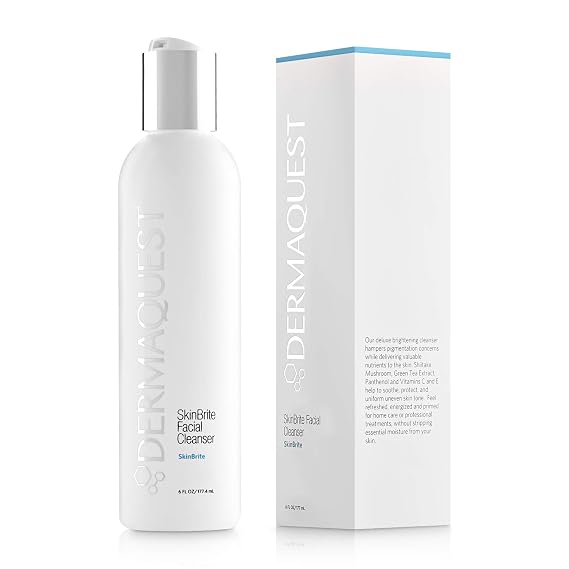 DermaQuest SkinBrite Facial Cleanser - Hydrating & Brightening Skin Cleanser - Balance Uneven Skin Tone and Hyperpigmentation (6 oz.)