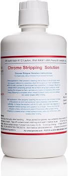Gold Plating Services 32 oz/1 Liter - Chrome Stripping Solution - Electroplating Solution