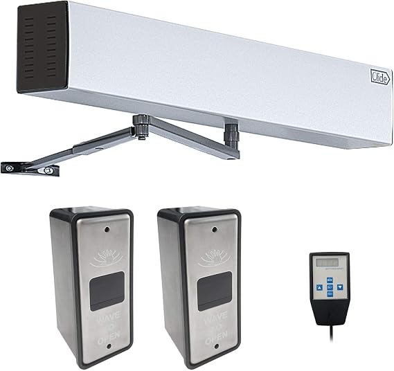 Olideauto Automatic Door Operator,Pair with 2 PCS Wired Slim Touchless Activation Switches Olide-514