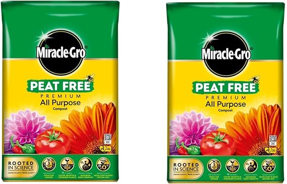 Miracle-Gro All Purpose Enriched Compost 40L x 2 Bags