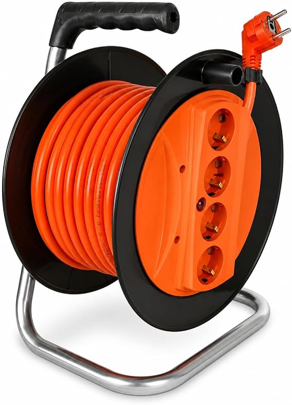 Makaralı Uzatma Kablosu 3x2.5mm- 20m/30m/40m/50m | Güçlü ve Dayanıklı (20 METRE)