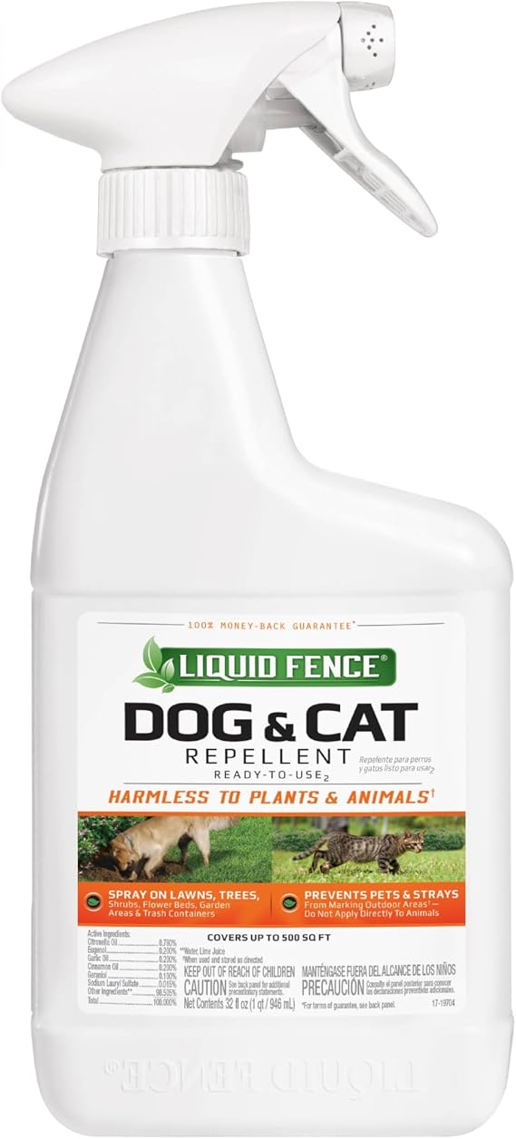 Liquid Fence Dog & Cat Repellent Ready-to-Use, 32-Ounce