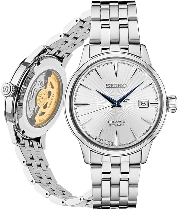 SEIKO Automatic Watch for Men - Presage Cocktail Time - Patterned Dial