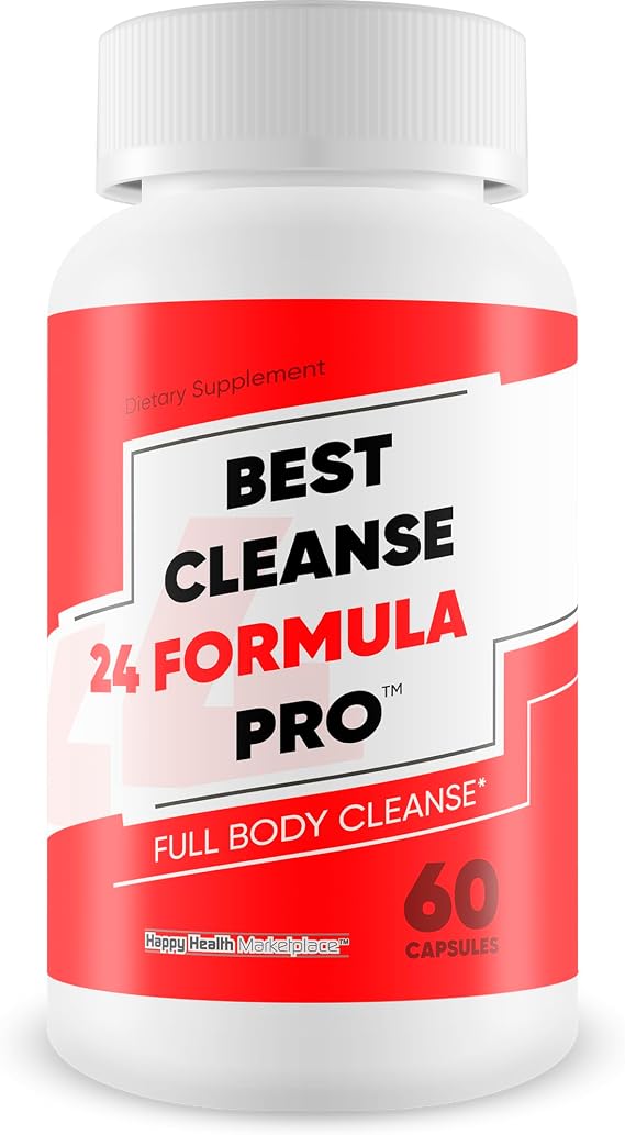 Best Cleanse 24 Formula Pro - Improved Formula Full Body Cleanse - Deep Colon Cleanse - Best Colon Cleansing Herbal Detox Pills Natural Digestive Cleanse Gut Colon Cleanse 15 Days Cleanse Gut Support