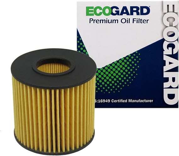 ECOGARD X5608 Premium Cartridge Engine Oil Filter for Conventional Oil Fits Toyota Camry 2.5L 2010-2017, RAV4 2.5L 2009-2018, Highlander 3.5L 2008-2021, Sienna 3.5L 2007-2020, Tacoma 3.5L 2016-2021