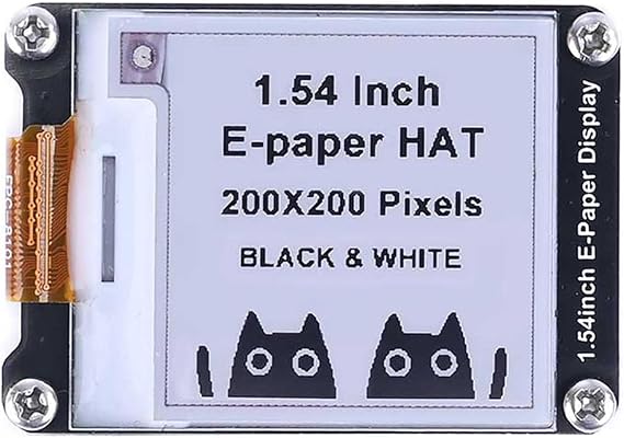 1.54" E-Ink Display Module for Raspberry Pi 4B/3B+/3A+/3B/2B/B+/A+ Zero W 2W EPaper Screen for Arduino/Jetson Nano