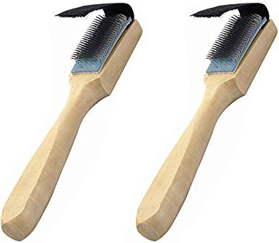 BinaryABC Suede Shoe Brush, Premium Dance Shoes Cleaner Set, 2Pcs | 304 Stainless Steel With Wood Handle.Ideal Shoe Brush For Dance Bags. Gently Cleans Delicate Suede. Cover Included